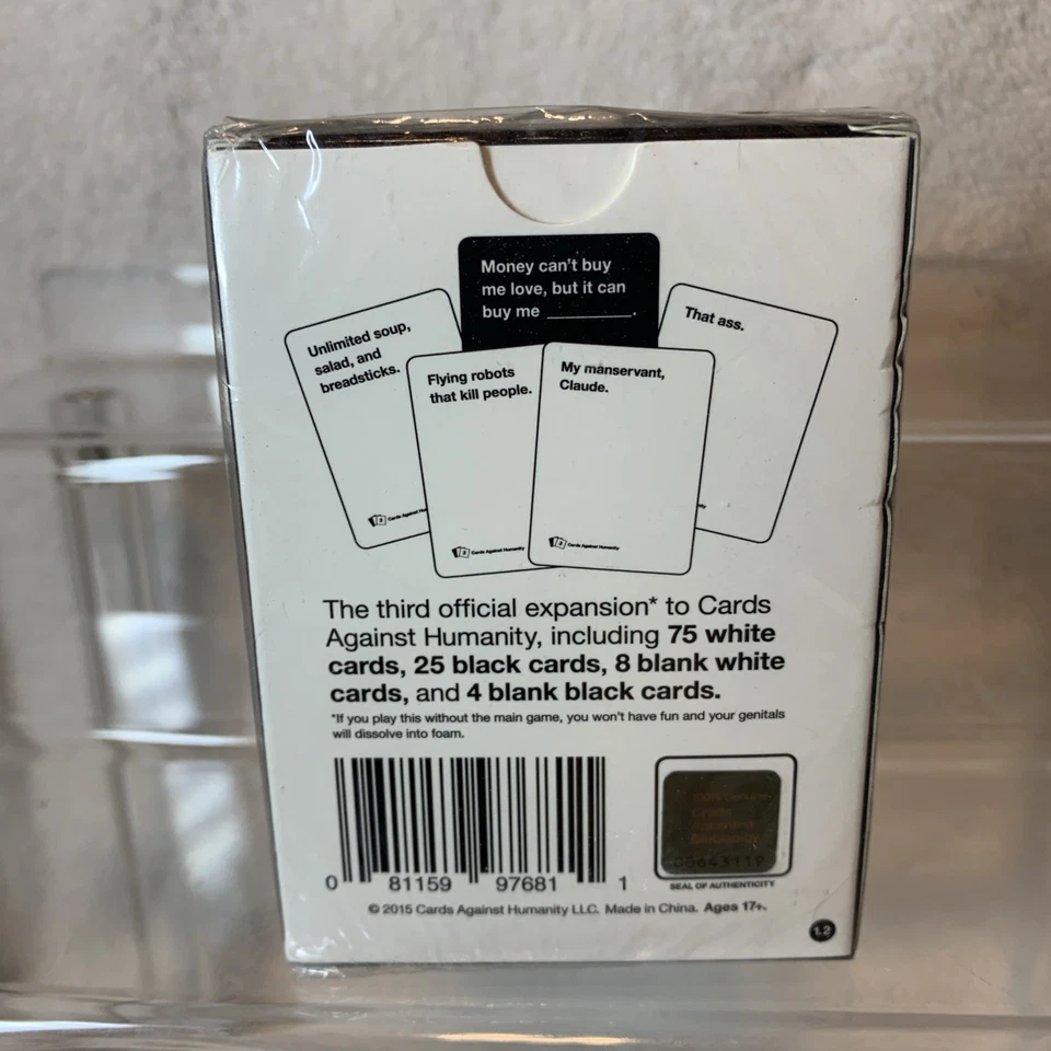 Cards Against Humanity Third Expansion New Sealed. B1 - Image 3 of 4