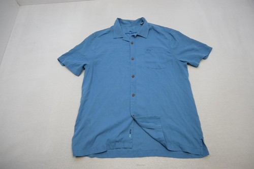 Tommy Bahama Hawaiian Shirt Silk Polyester Island Zone Blue Mens Size XL - Picture 6 of 12