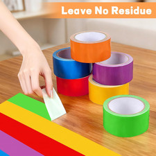 Rainbow Colored Duct Tape 6 Pack Heavy Duty Duct Tape Bulk Waterproof No Residue