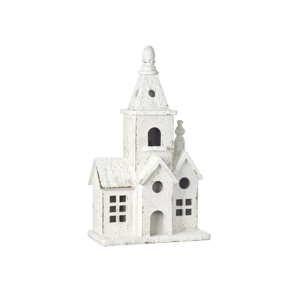 RAZ Imports Holiday Homestead Steeple Church Figurine