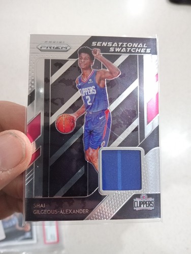 2018 Prizm Shai Gilgeous-Alexander Rookie #PATCH Game Worn Jersey RC - PSA 9