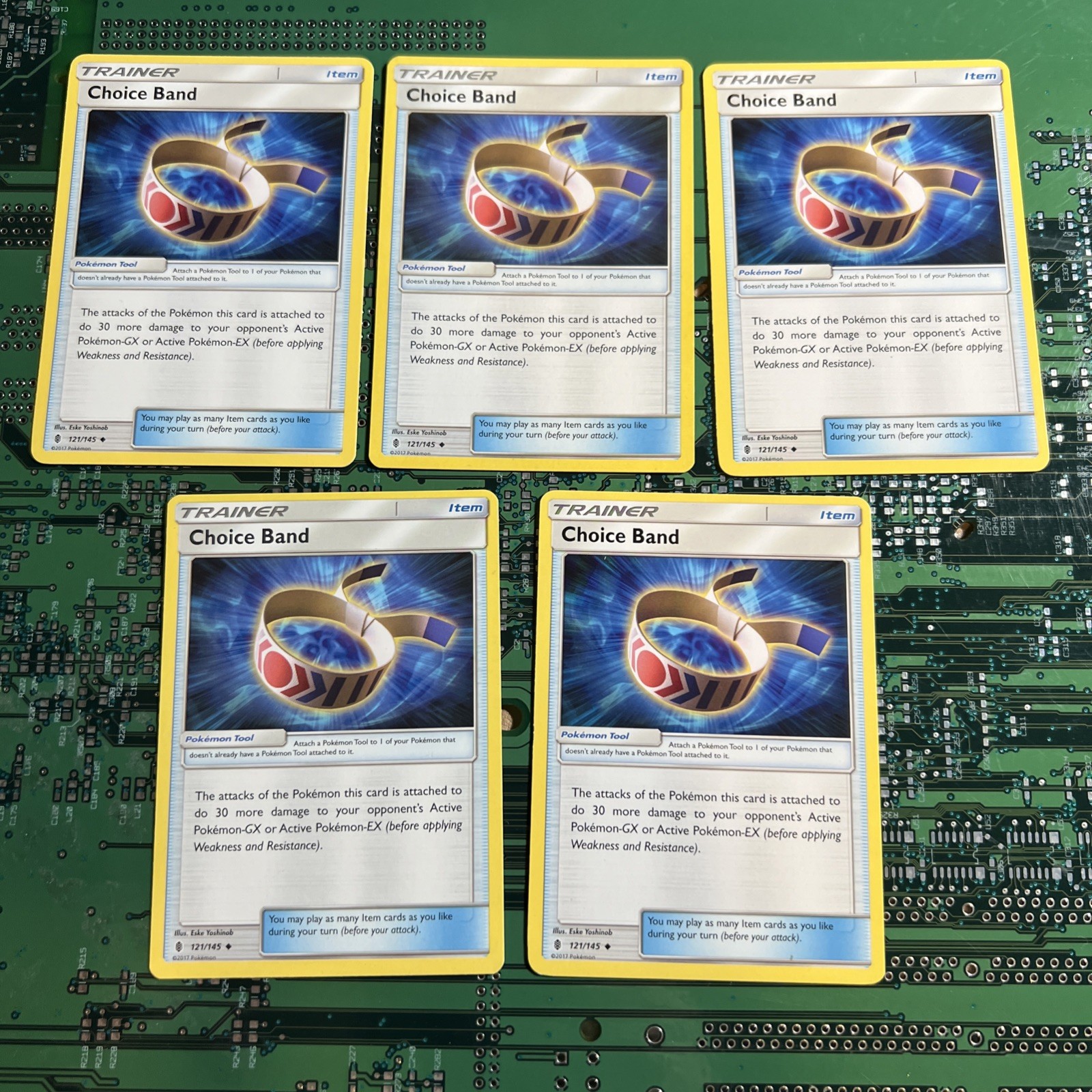 Choice Band 121/145 Guardians Rising Pokemon Card Trainer Non-Holo 5