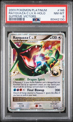 Rayquaza C LV.X graded PSA 8 for sale on eBay
