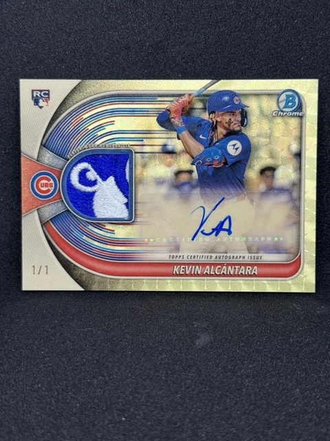 2025 Bowman Chrome Kevin Alcantara RC! Patch Auto #d 1/1 Superfractor Cubs