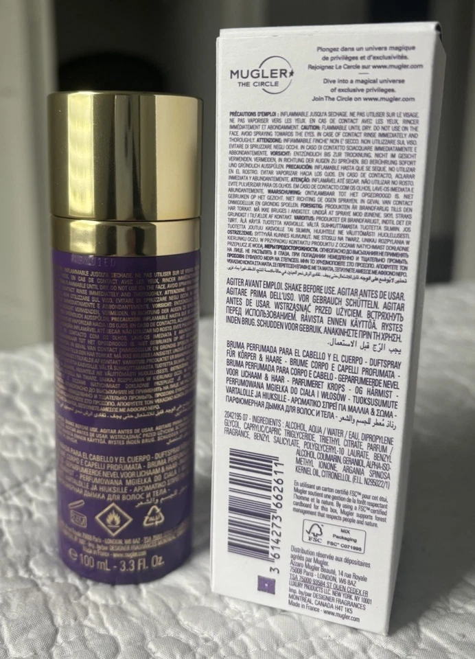 Bruma de fragancia corporal y cabello Mugler Alien 3,3 oz Foto 4 de 4