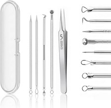 3 Piece Blackhead Remover Tweezers Stainless Steel Acne Extractor Kit