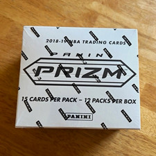 Panini 2018-19 Prizm Basketball NBA Trading Card Box (1 Box) 12 Pks 180 Cards