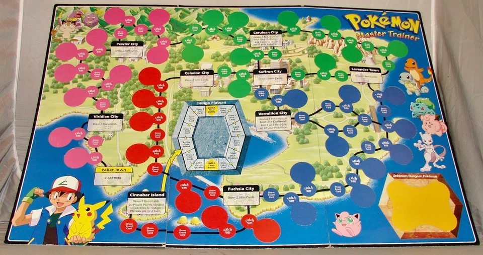 Настольная игра POKEMON MASTER TRAINER 1999 Milton Bradley *95% полный комплект* - Изображение 3 из 4