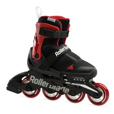 Rollerblade Microblade Free 3WD Kid's Size Adjustable Inline Skate, Black and...