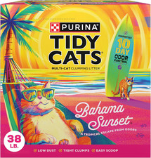 Purina Bahama Sunset Scented Clumping Cat Litter Odor Control Formula - 38 Lb.
