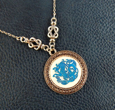 Celtic Knot Horse Necklace Pendant Silver Jewelry Handmade Chain New Pagan