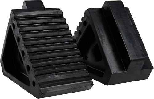 MAXXHAUL 70472 Gomma Massiccia Resistente Nero Wheel Chock Confezione da 2, 8" x - Foto 5 di 8