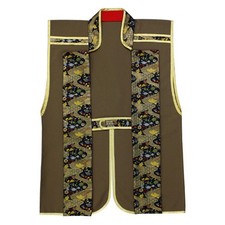 Samurai cosplay Jinbaori brown Jacket armoured wear feudal warlord kimono New