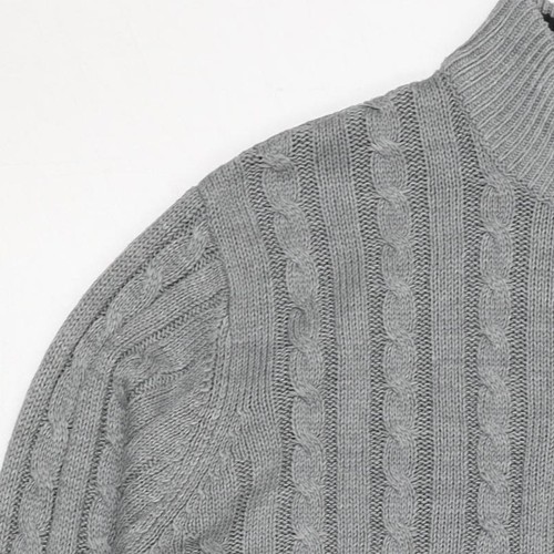 Brave Soul Men's Grey Pullover Sweatshirt L - Picture 7 of 12