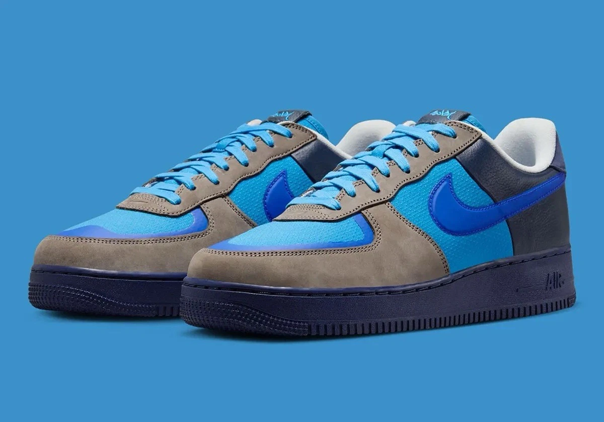 Preços baixos em Nike Air Force 1 Low Blue Grey | eBay