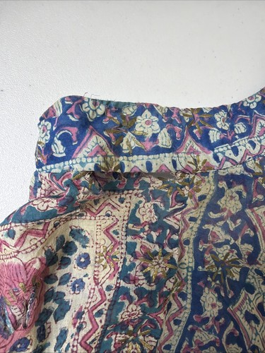 VTG 60-70’s ADINI Indian Sheer Cotton Gauze Lurex Caftan Maxi Dress Hippie Boho, $269.1 - Photo 5