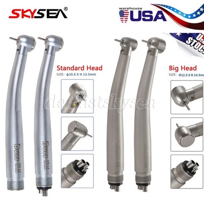 Dental LED High Speed Handpiece 2/4 Holes E Generator Self Power Air Turbine UDM