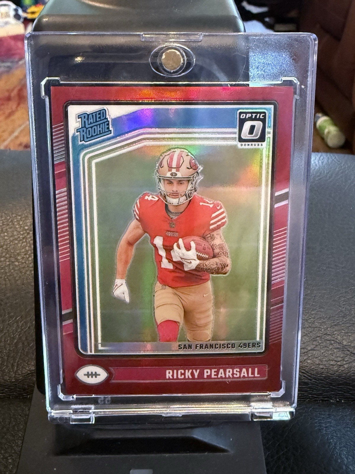 2024 Donruss Optic Football Ricky Pearsall #284 Rated Rookie Red /125