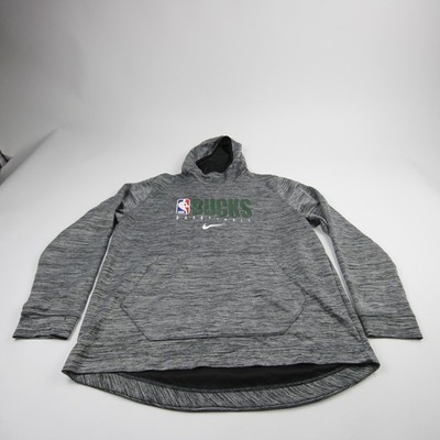 Milwaukee Bucks Nike NBA Authentics Sweatshirt Men's Dark Gray Used XL