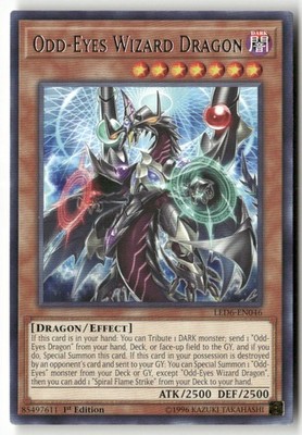 #LED6-EN046 - Odd-Eyes Wizard Dragon - Rare,1st Ed WB1 R Lightly played