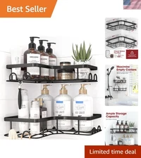 Corner Shower Caddy 2 Pack Wall Mount Rustproof Stainless Steel Organizer