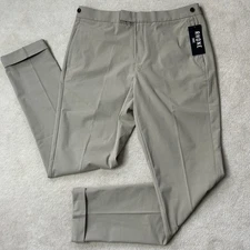 Rhone Commuter Pro Pants Men’s 33x32 Khaki Performance Stretch 5 Pocket Trouser