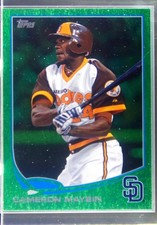 2013 Topps Cameron Maybin Emerald Foil #324 Padres
