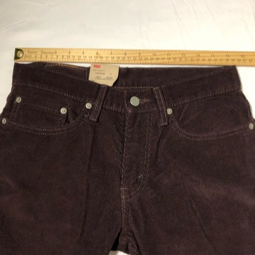Levi’s mens 31x32 deep purple thin wale corduroys 514 straight leg slim fit NEW - Bild 5 von 13