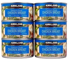 Kirkland Chunk Chicken Breast 6 Cans 12 5oz Extra Lean Protein In Water US Bulk