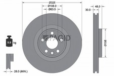 2x Bremsscheibe PAGID 56488NHC für LANDROVER RANGE ROVER VELAR L560 D180 TD4 4x4