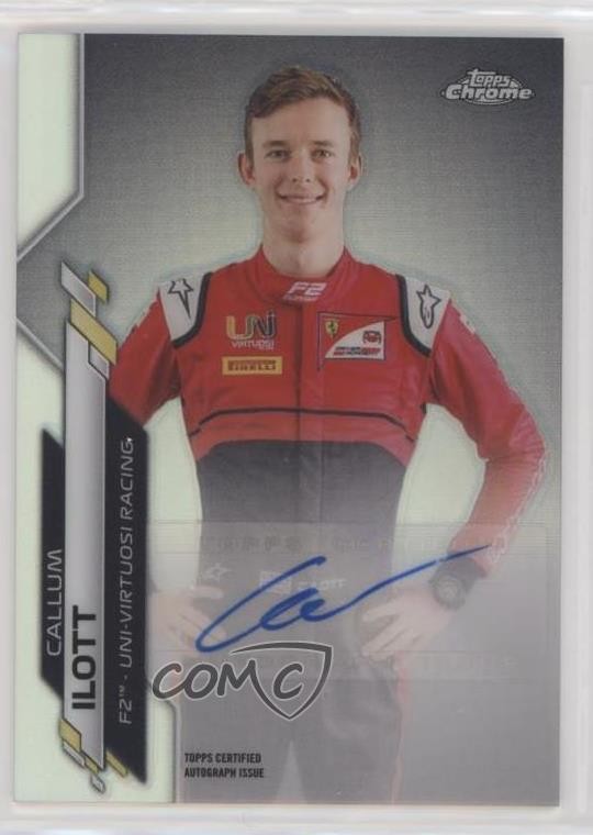 2020 Topps Chrome Formula 1 Auto /566 Callum Ilott #F1A-CI Auto
