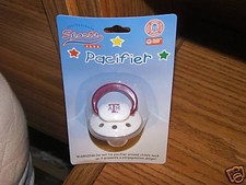 NCAA Texas A M College Licenced Infant Baby Unisex 0-6M Pacifier NIP