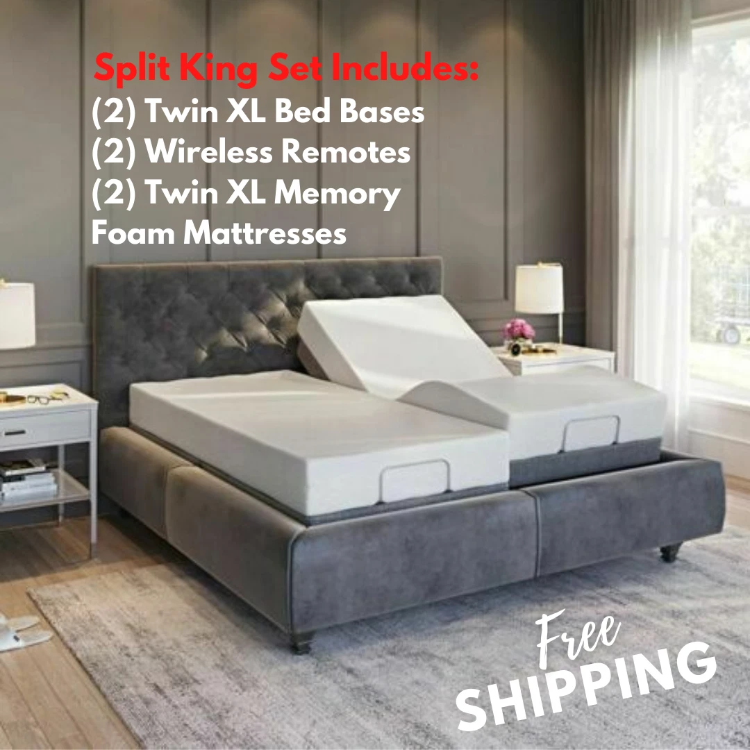 Best split king sale adjustable bed base