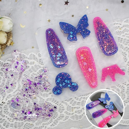 Barrettes Silicone Resin Molds - Handmade Hair Clip Mold Hairpin Making Tools - Picture 6 of 12
