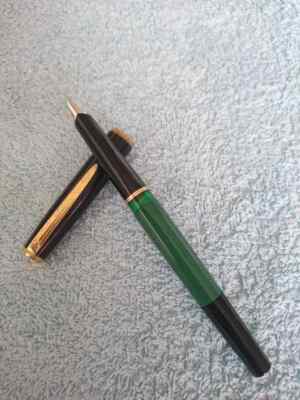 🔴PELIKAN MK10 Green/Black Fountain Pen, EF Nib , 1960s🔴 | eBay