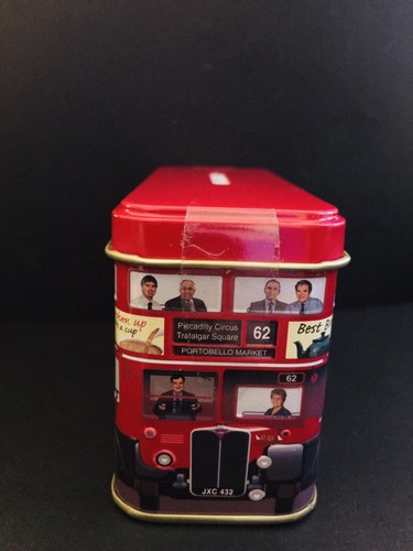Autobús de transporte de Londres banco de monedas de hojalata recuerdo de Inglaterra autobús de dos pisos - Imagen 6 de 12