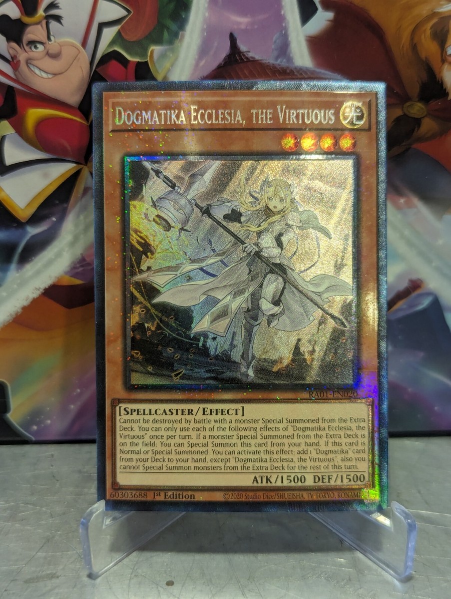 Dogmatika Ecclesia, the Virtuousシークレットレア Dogmatika Ecclesia, the Virtuous RA01-EN020 Prismatic Collectors