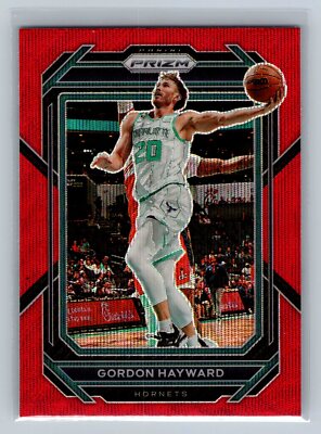 2022-23 Panini Prizm Gordon Hayward #148 Prizms Ruby Wave Charlotte Hornets