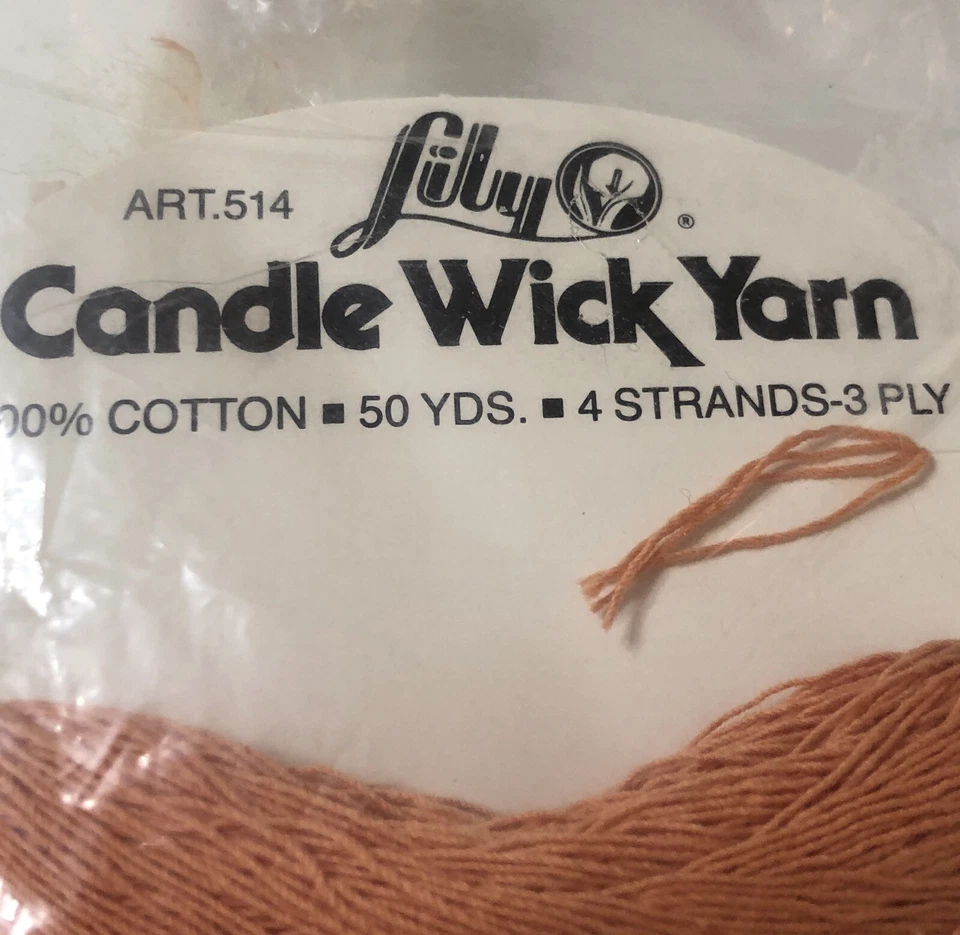 NEW Lily Candlewick Thread Lot 3 Cards Apricot 50 Yds@ Cotton 4 Strand FREE SHIP - Image 2 of 4