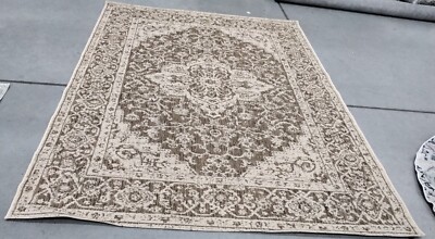 BEIGE / CREAM 6'-7'' X 9'-2'' Back Stain Rug, Reduced Price 1172745176 BHS137D-6