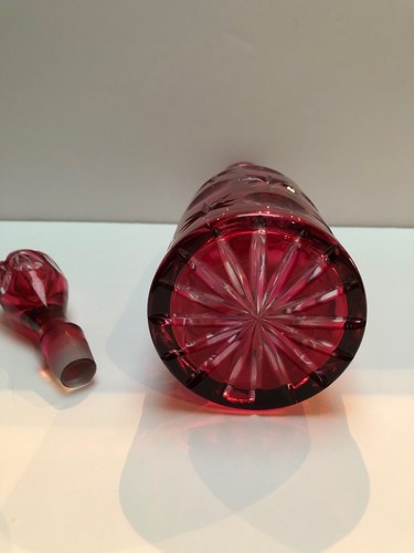 SAINT LOUIS DECANTER ROSSO TAGLIO DA CANCELLARE - Foto 8 di 9