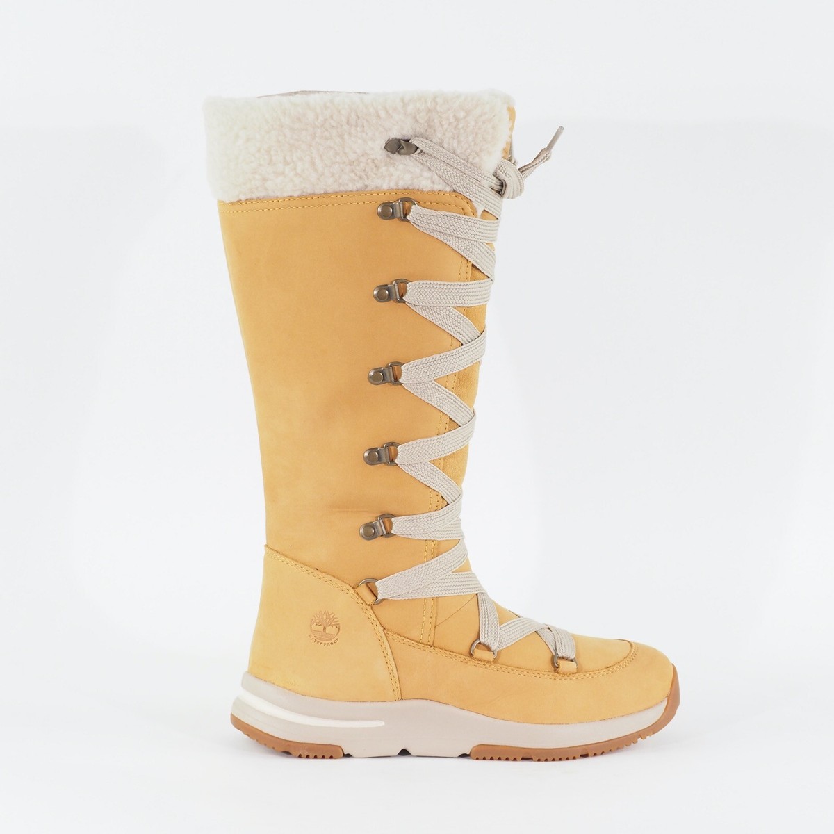 Timberland Mabel Town Waterproof Wheat Nubuck Women's Tall BOOTS