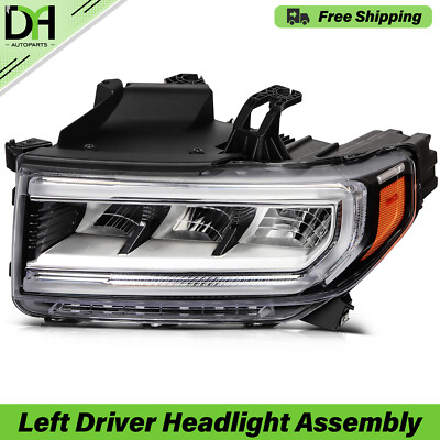 Left Driver Full LED Headlight W/ DRL For 2020-2023 GMC Acadia SL SLE SLT Denali