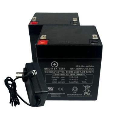 Razor Crazy Cart Battery and Charger Kit, Also Fits Trikke E2 and Junior Wagon