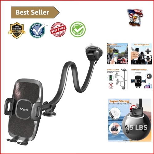 IndustrialStrength Suction Cup Car Phone Holder with AntiShake