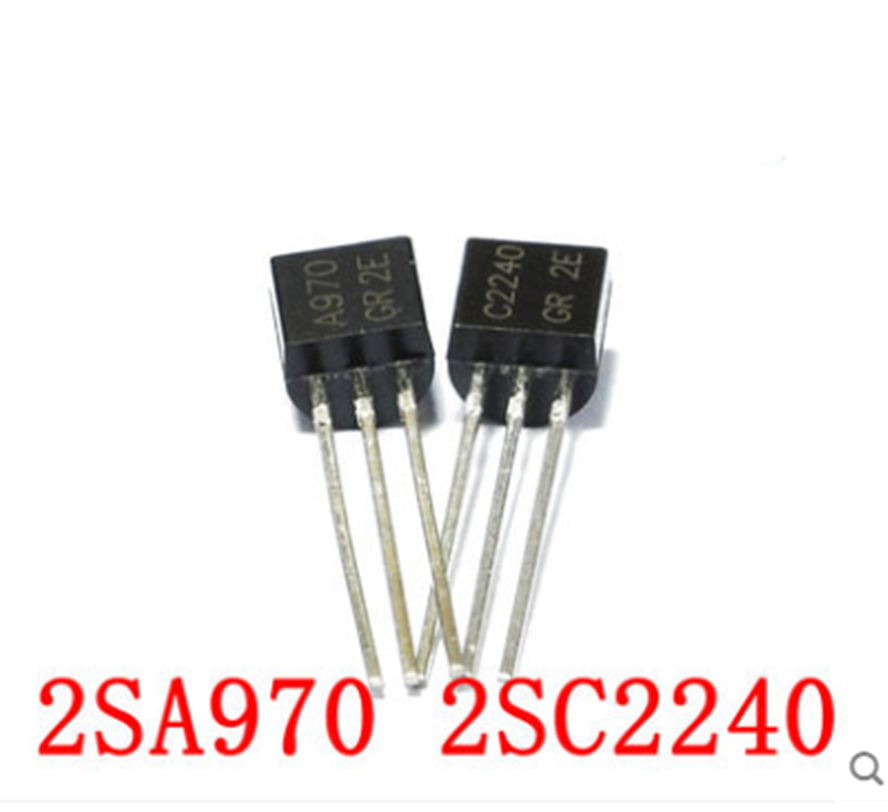 100Pairs 2SA970 & 2SC2240 A970/ C2240 2SA970-GR/ 2SC2240-GR - Foto 2