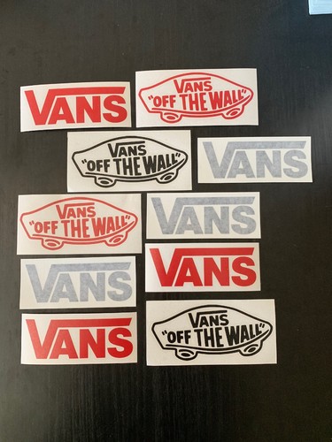 Vans Shoes Skateboarding Stickers decals Pack Of 10 Off The Wall Skateboard - Afbeelding 1 van 2