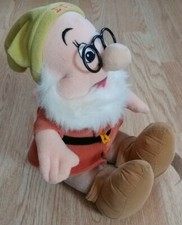 Disney Store Snow White And The Seven Dwarfs Doc Bean Bag Plush 10" W/ Glasses