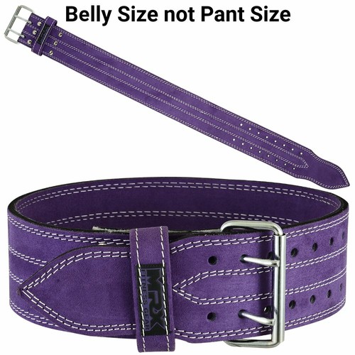 Powerlifting Leather Belt 4" Wide 10mm Thick Training Weight lifting belt - Picture 21 of 30