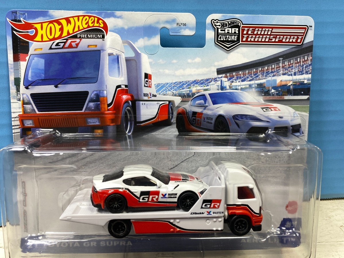ホットウィール チームトランスポート トヨタ GRスープラ 1/64 HOT WHEELS REAL RIDERS TEAM TRANSPORT 21 TOYOTA GR SUPRA